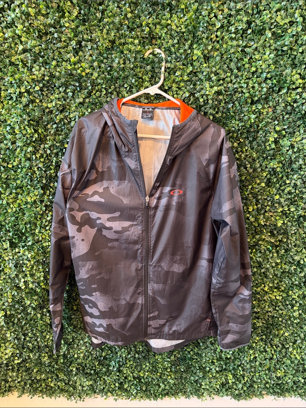 Oakley Black Camo Lightweight Hooded Jacket